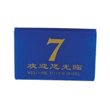 Table No. 蓝色三角台号