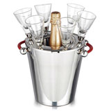 Champagne bucket 不锈钢香槟桶连香槟杯