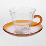 Tea Cup 条纹竹节杯（琥珀）