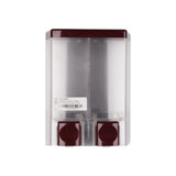 瑞沃 V-4402 手动皂液器（枣红色+透明）