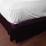 VANDA 紫色锦丝缎床裙